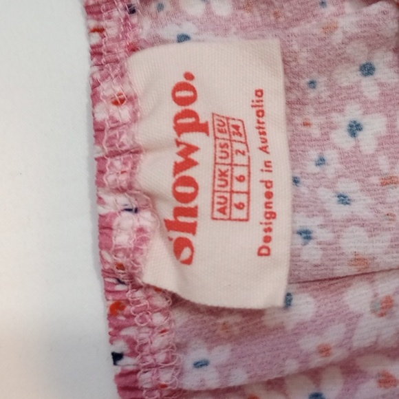 Showpo Women's Crop Top Sz 2 Pink Floral Resort Beach Party Summer Puff Sleeve - Picture 4 of 5